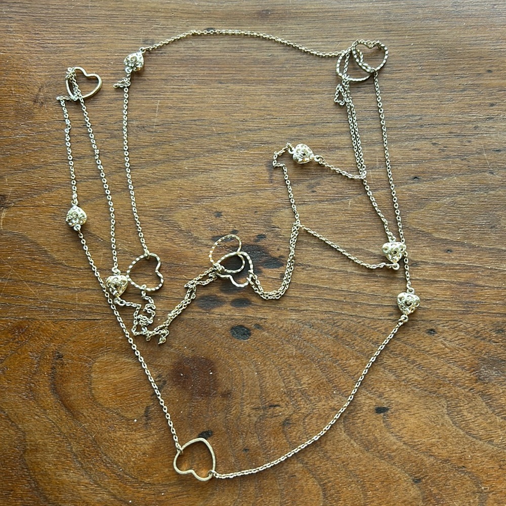 Layering heart necklace